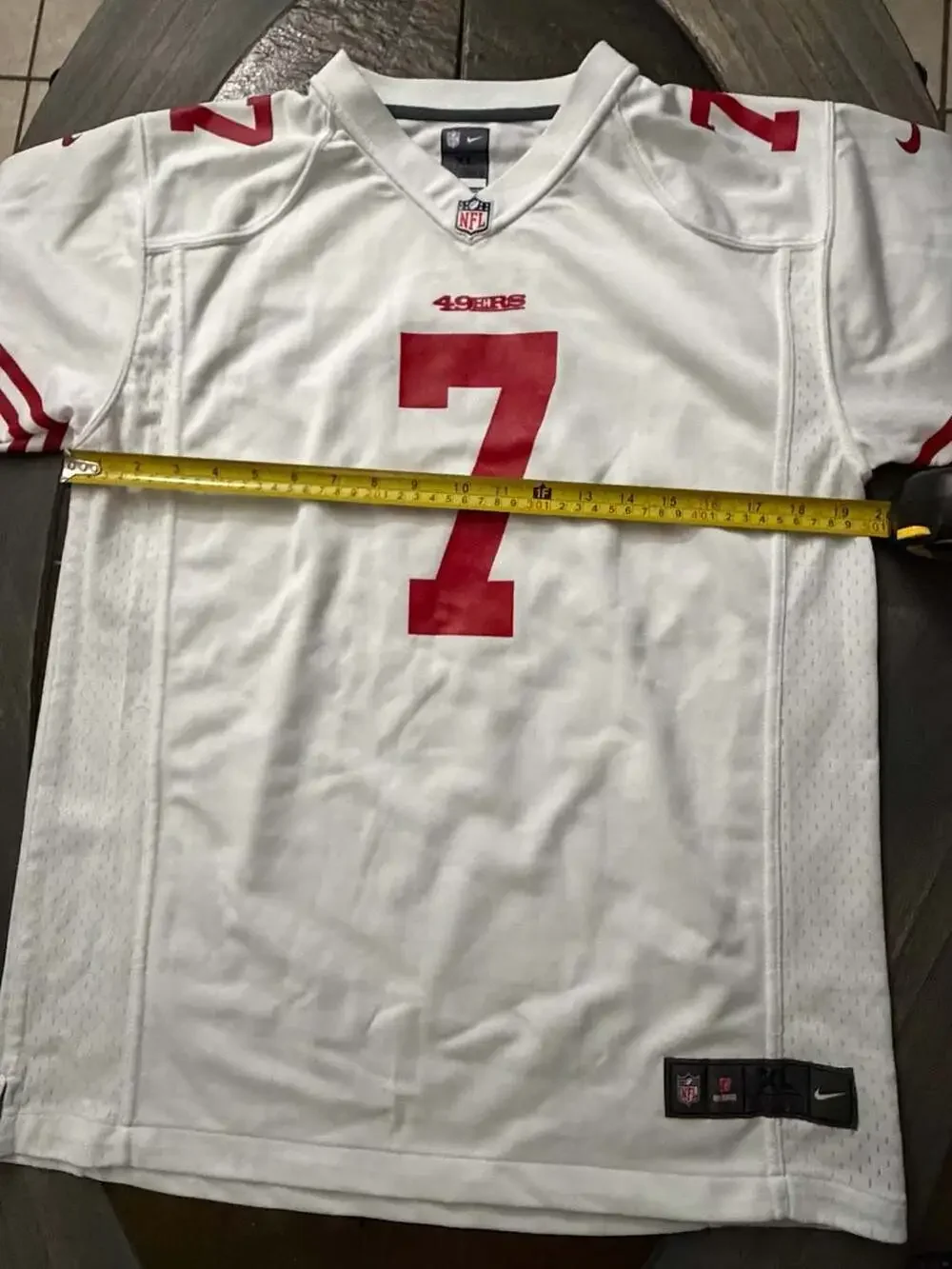 Nike On Field San Francisco 49ers Colin Kaepernick White Red NFL Jersey